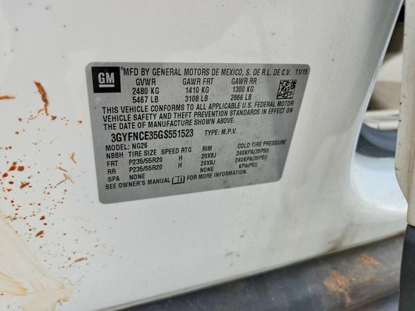 2016 CADILLAC SRX Performance