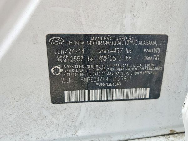 2015 HYUNDAI SONATA