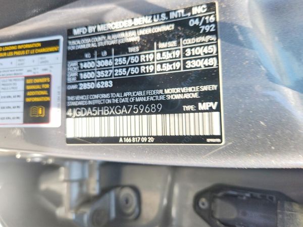 2016 MERCEDES-BENZ GLE GLE350