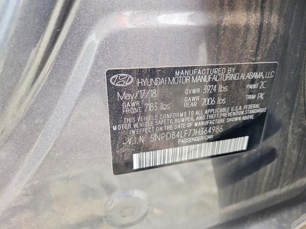 2018 HYUNDAI ELANTRA