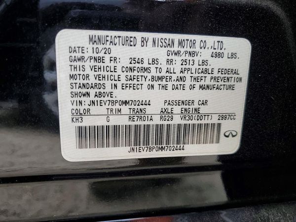 2021 INFINITI Q50 LUXE