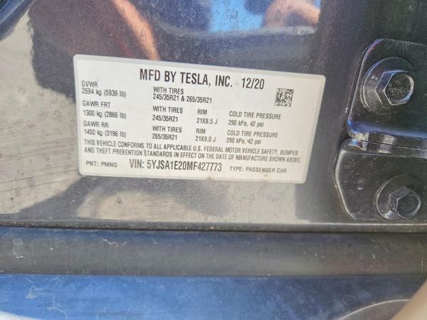 2021 TESLA MODEL S