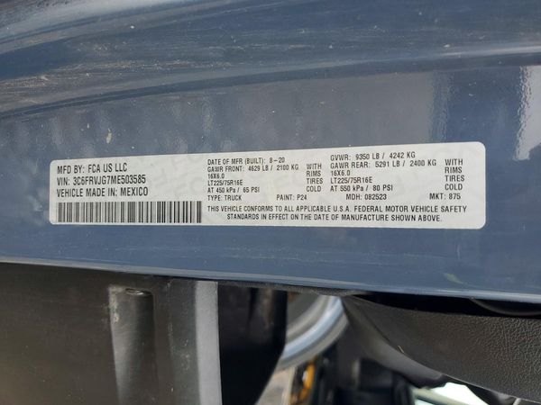 2021 RAM PROMASTER 3500