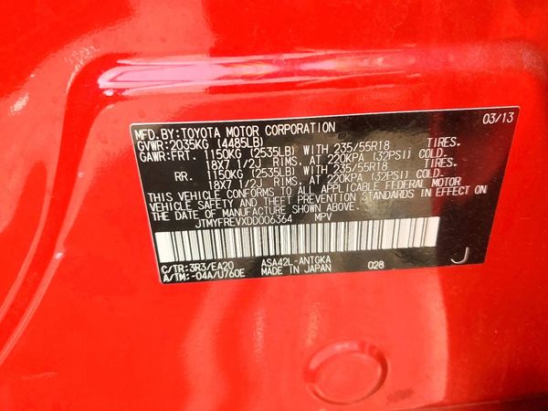 2013 TOYOTA RAV4 High