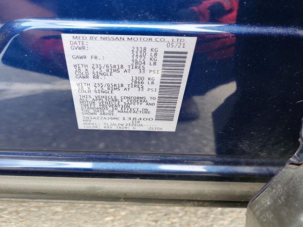 2021 NISSAN MURANO S