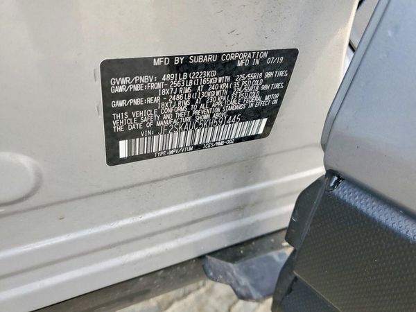 2019 SUBARU FORESTER