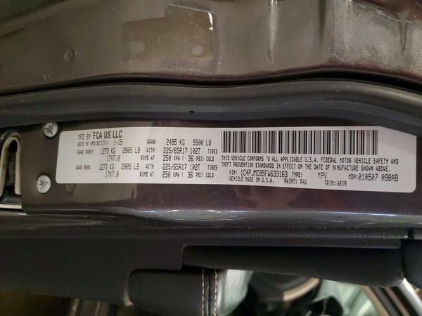 2015 JEEP CHEROKEE LATITUDE 4X4
