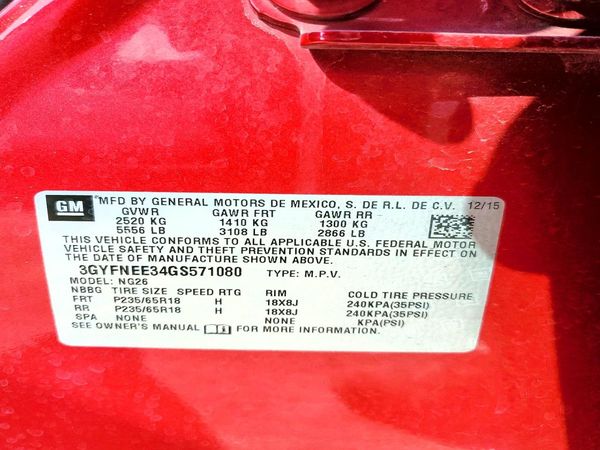 2016 CADILLAC SRX Luxury
