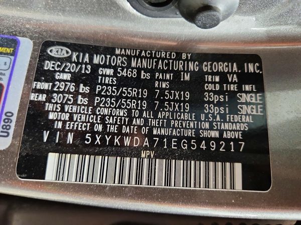 2014 KIA SORENTO SX