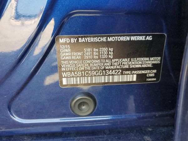 2016 BMW 535