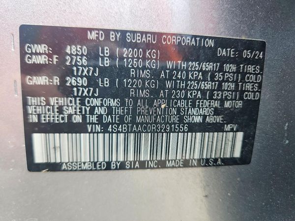 2024 SUBARU OUTBACK Base
