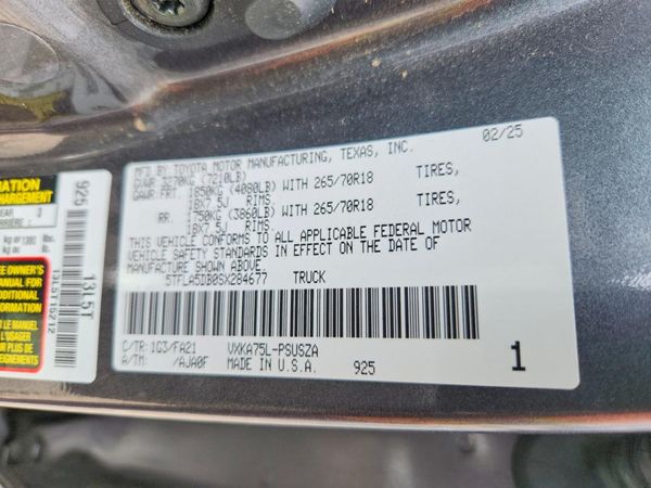 2025 TOYOTA TUNDRA