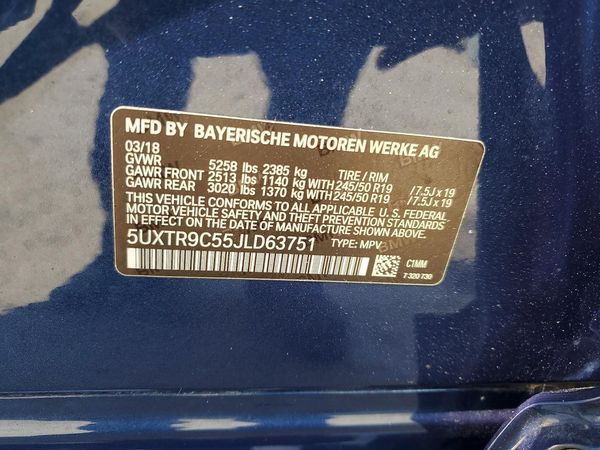 2018 BMW X3 sDrive30i