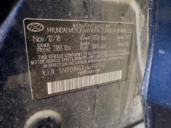 2019 HYUNDAI ELANTRA