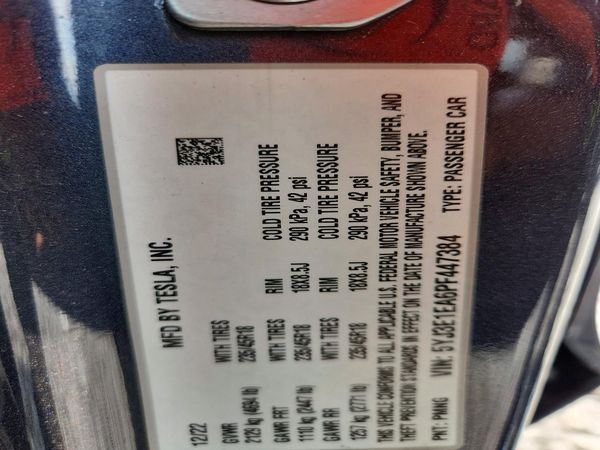 2023 TESLA MODEL 3