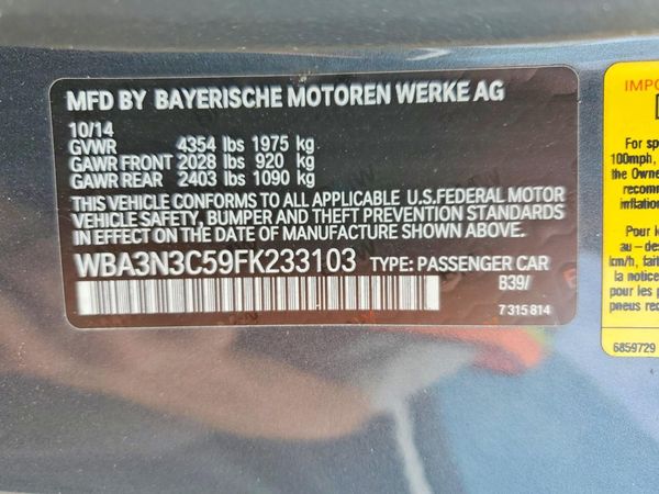 2015 BMW 4 SERIES