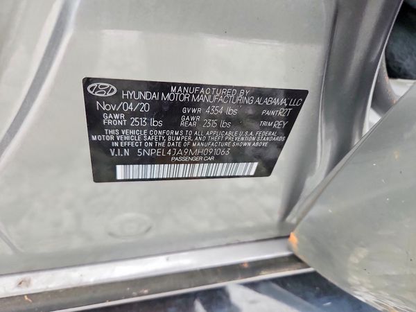 2021 HYUNDAI SONATA SEL