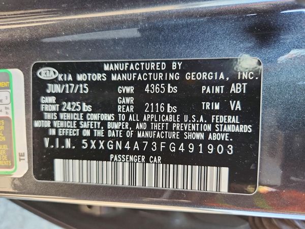 2015 KIA OPTIMA