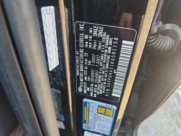 2019 KIA SORENTO L, LX, S