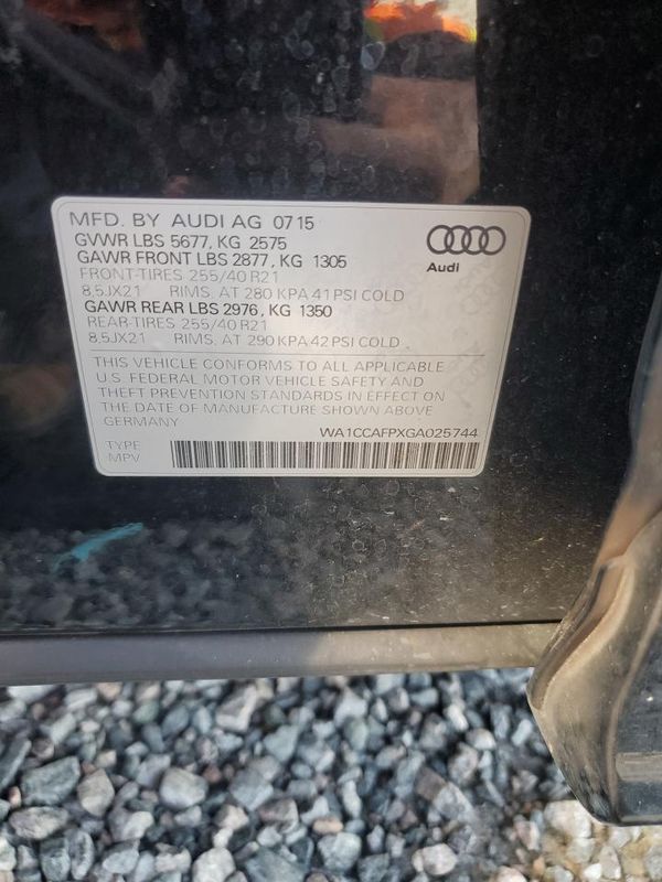 2016 AUDI SQ5