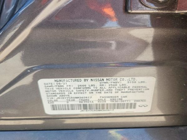 2022 INFINITI Q50 SENSORY
