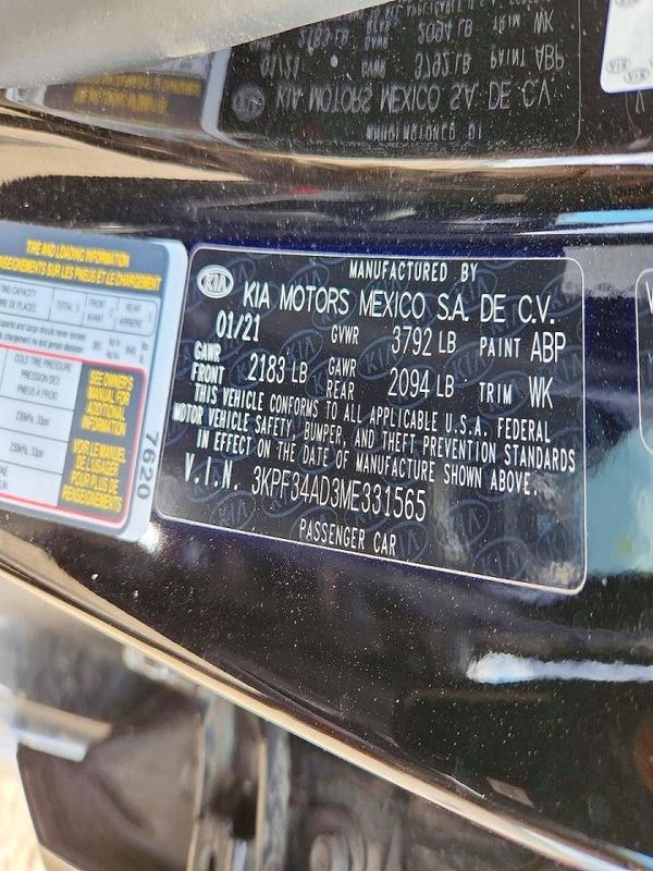 2021 KIA FORTE GT Line