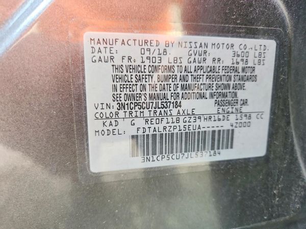 2018 NISSAN KICKS