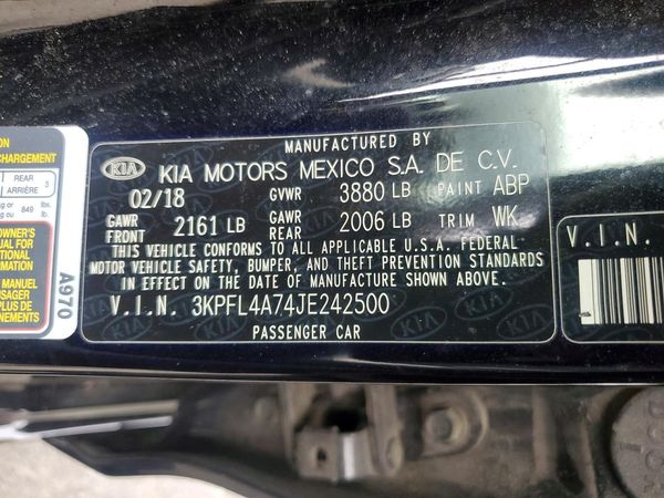 2018 KIA FORTE LX Pop,S,EX