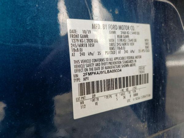 2020 FORD EDGE SEL