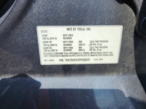 2023 TESLA MODEL Y