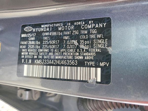 2017 HYUNDAI TUCSON