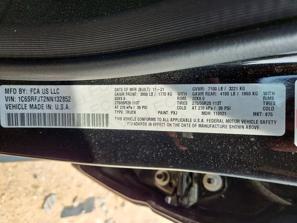 2022 DODGE 1500 LARAMIE