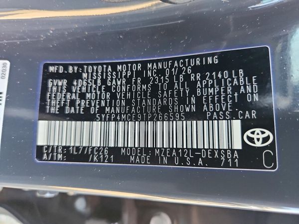 2026 TOYOTA COROLLA SE