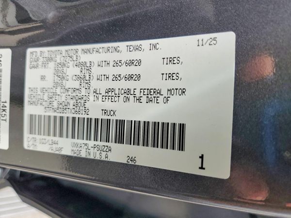 2026 TOYOTA TUNDRA
