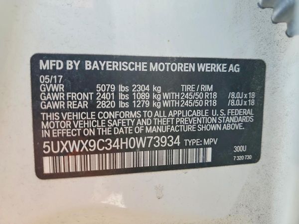 2017 BMW X3