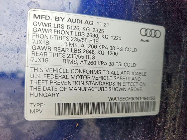 2022 AUDI Q3