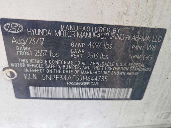2018 HYUNDAI SONATA