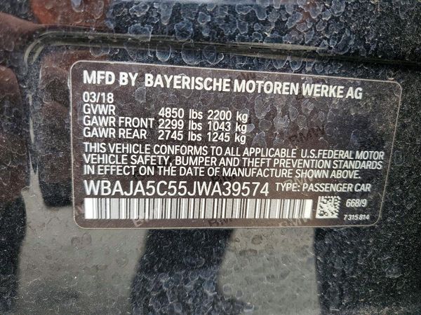 2018 BMW 530