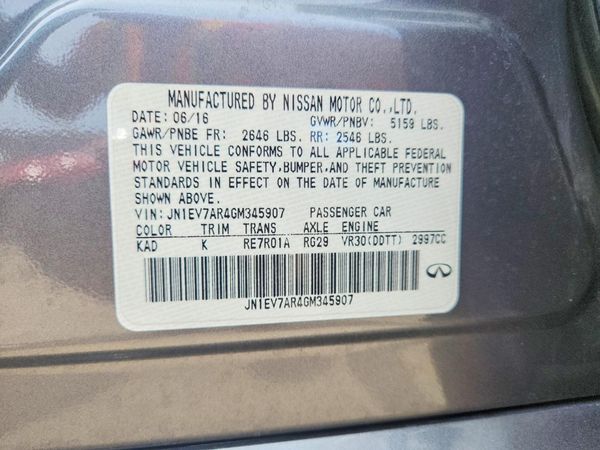 2016 INFINITI Q50