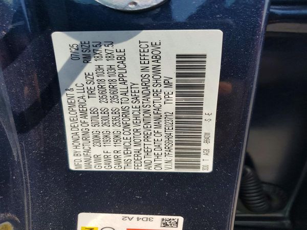 2026 HONDA CR-V Sport-L — VINS