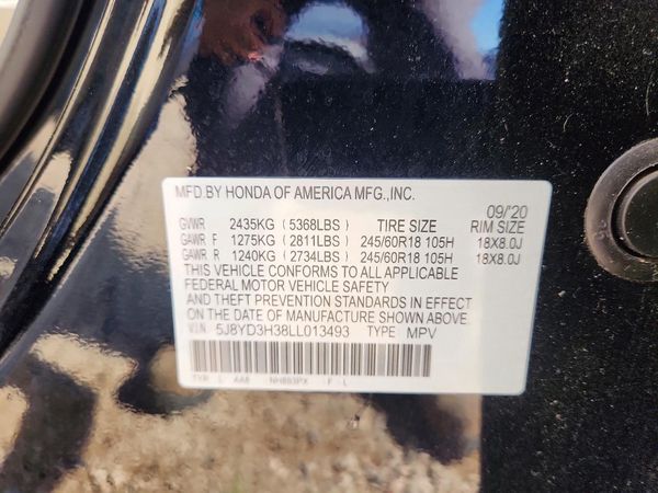 2020 ACURA MDX Base