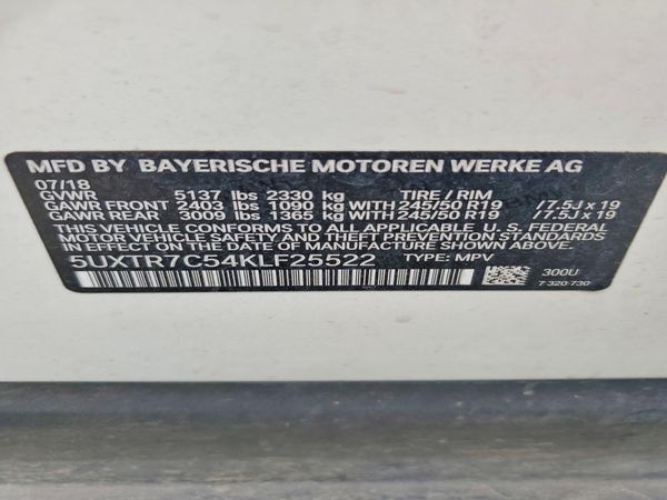2019 BMW X3 sDrive30i