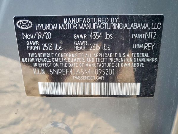 2021 HYUNDAI SONATA SEL Convenience