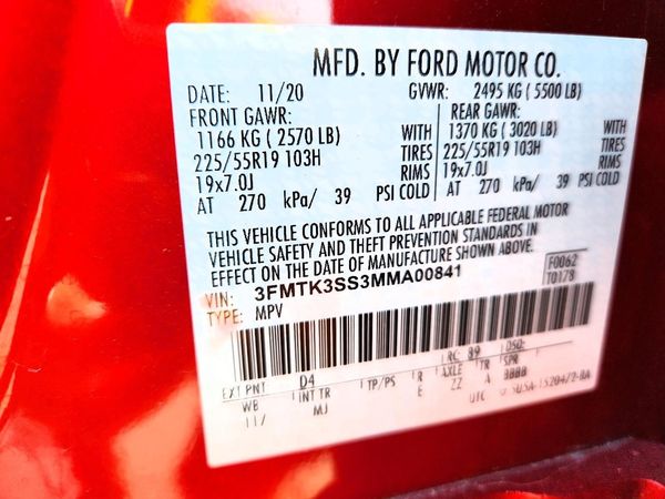 2021 FORD MUSTANG Premium — VINS