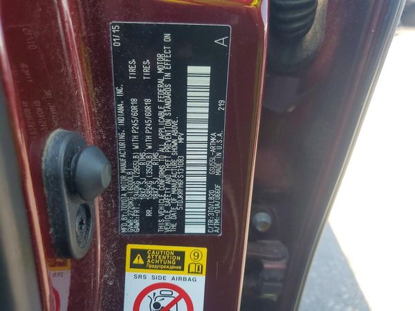 2015 TOYOTA HIGHLANDER Base/Hybrid