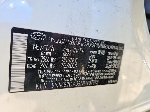 2022 HYUNDAI SANTA FE SEL