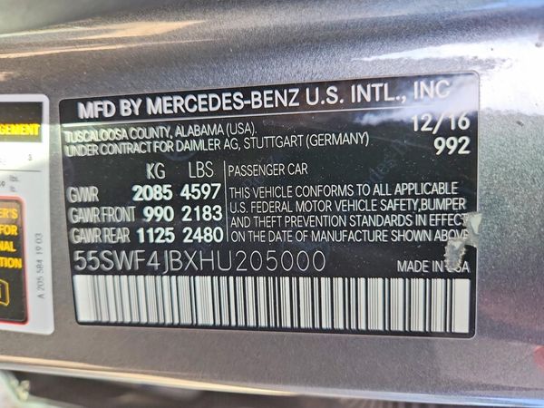 2017 MERCEDES-BENZ C C300