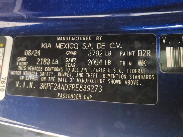 2024 KIA FORTE