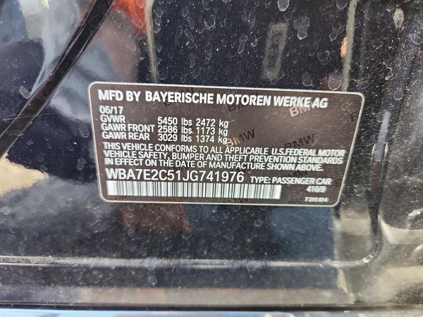 2018 BMW 740