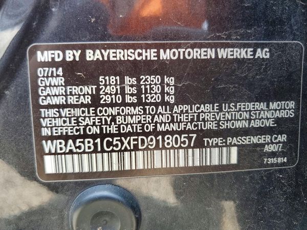 2015 BMW 535
